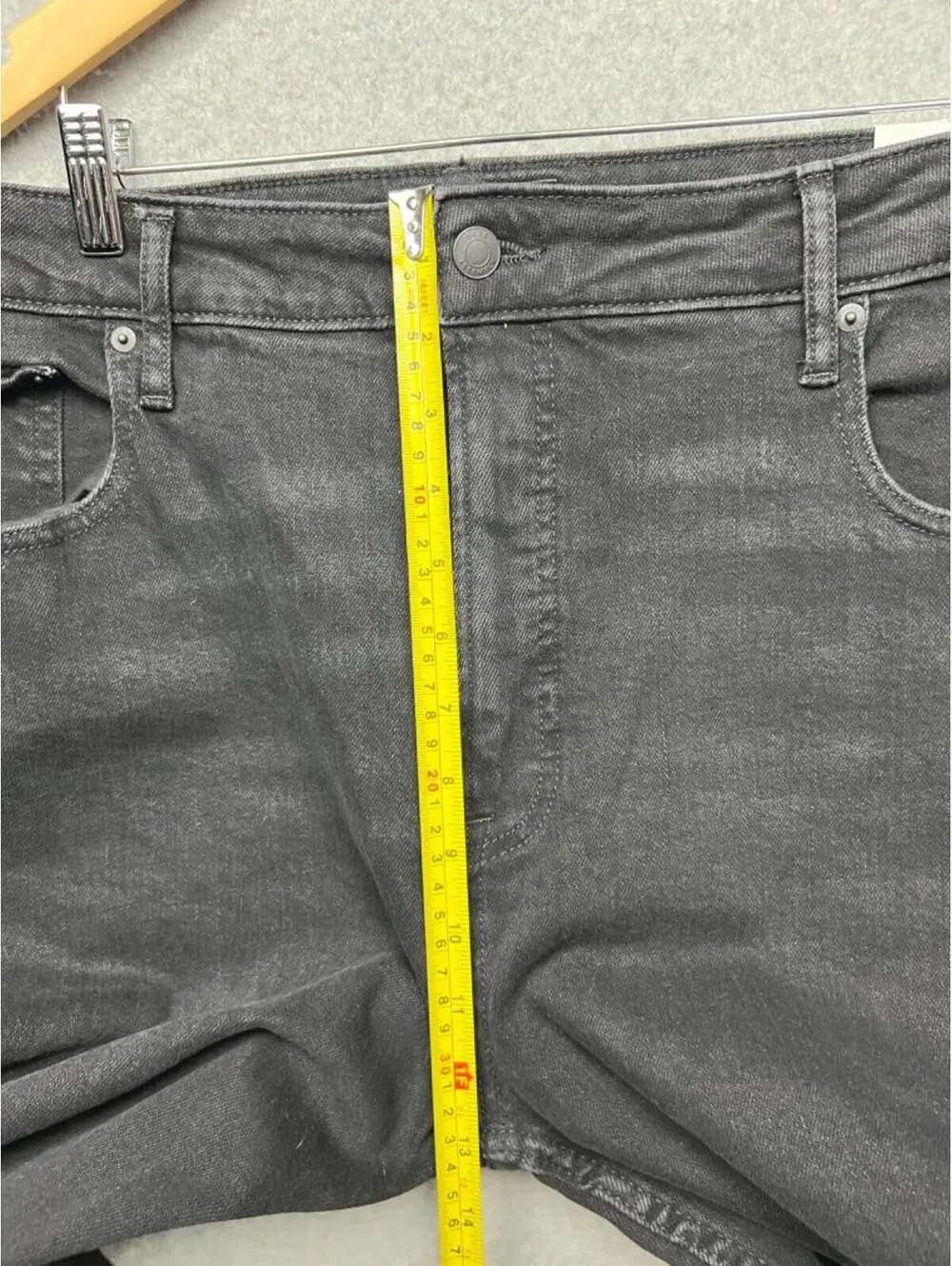 Free Assembly Jeans Womens Plus 22 The Original 90'S Straight Black Inseam 28''